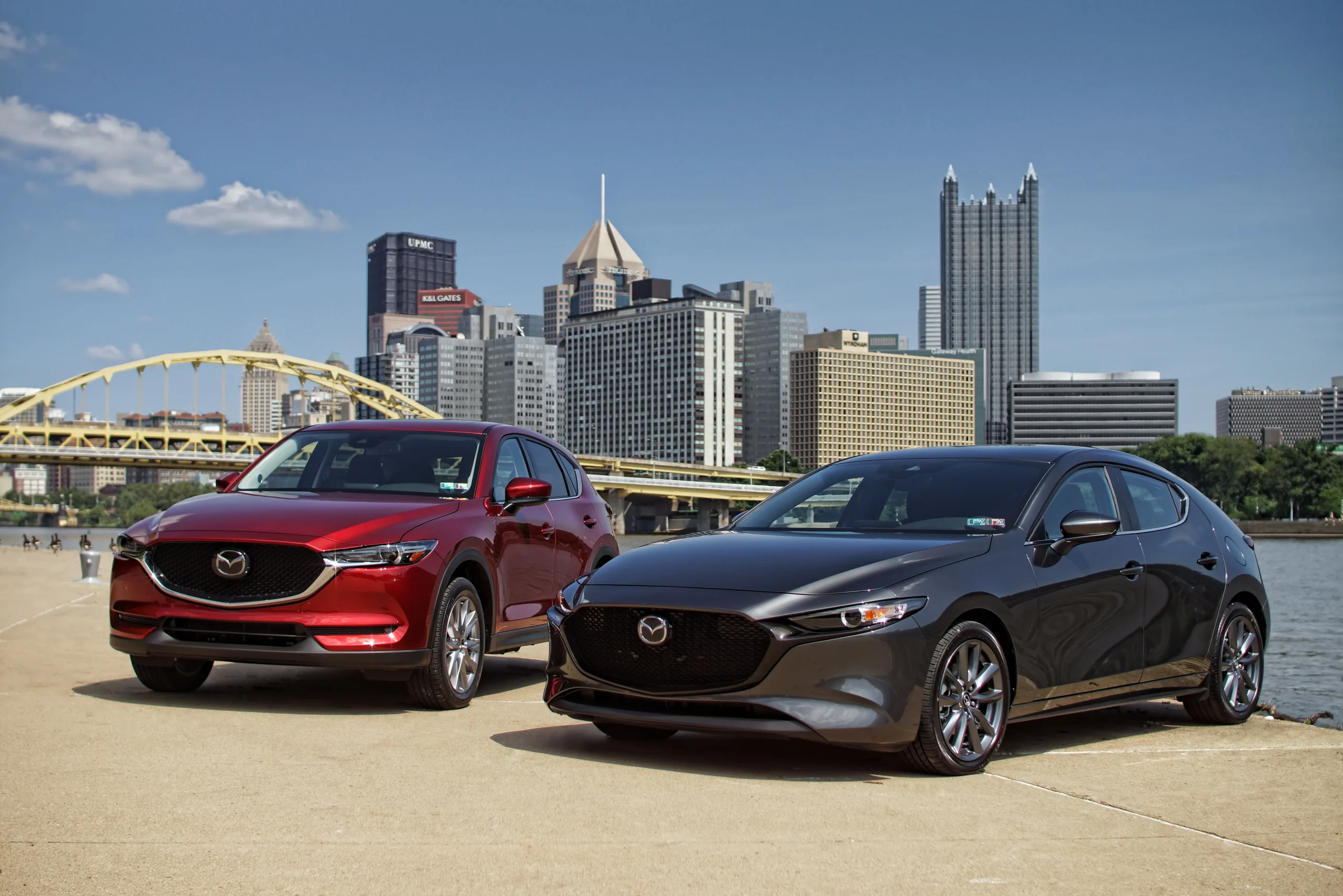 Are Mazdas Reliable. 2 mazdas in Pittsburgh landscape
